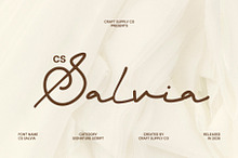 CS Salvia – Signature Font