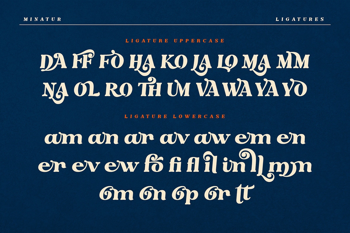 The Minatur Typeface, a Serif Font by alit design (Photo 10 of 17)