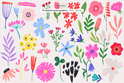 Crayon Abstract Modern Flowers, an Object Illustration by likorbut (Thumbnail 2 of 7)