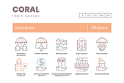 95 Insurance Icons - Coral Series, an Icon by Flat Icons (Thumbnail 1 of 9)