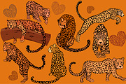 Leopards 2, an Animal Illustration by Ecaterina Sciuchina (Thumbnail 1 of 4)