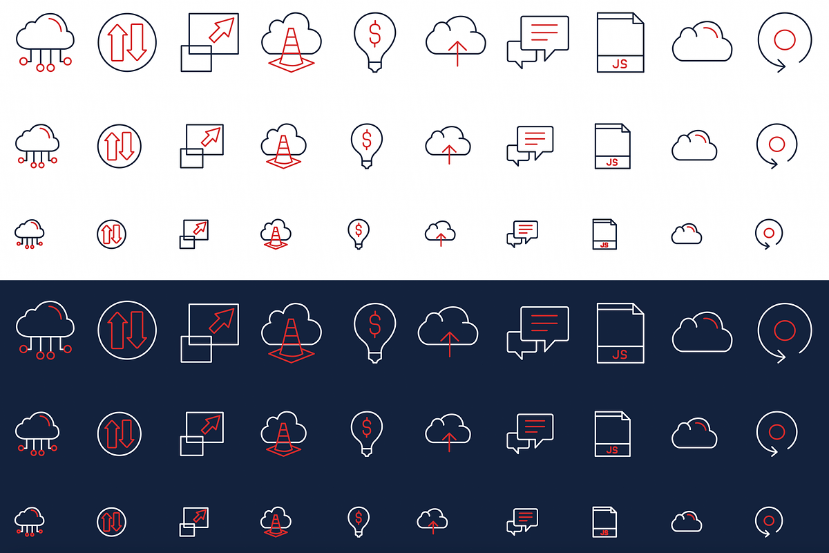 Icons Pack (1290 items), an Outline Icon by Oleksandr Filiuk (Photo 6 of 10)