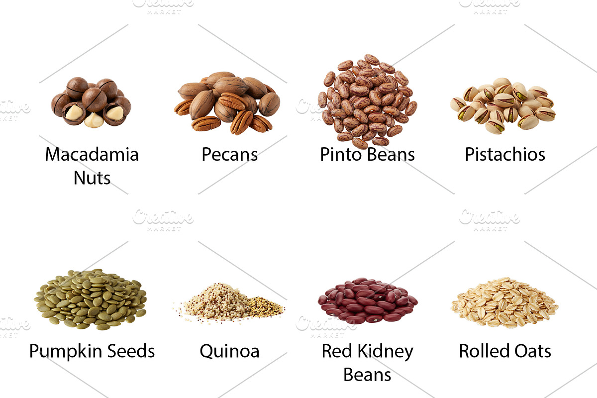 Foods Grains, Nuts & Seeds - PNG, a Food Illustration by Nurlan's shop (Photo 6 of 7)