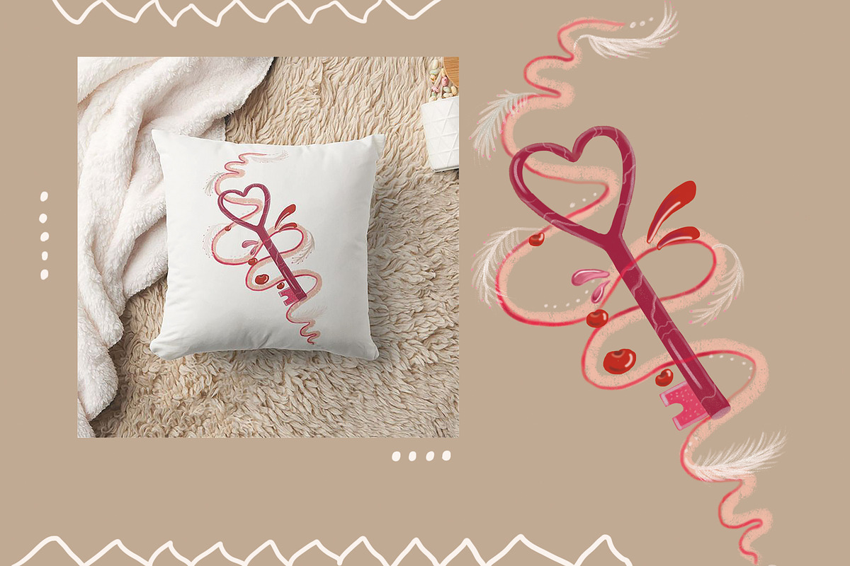 Valentine’s Day Folk Clipart, a Seasonal Illustration by FaliushViktoriaArtist (Photo 8 of 11)