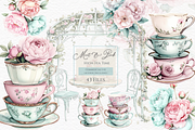 Afternoon Tea, Girls Tea Party, an Object Graphic by Invite to Clipart (Thumbnail 1 of 7)