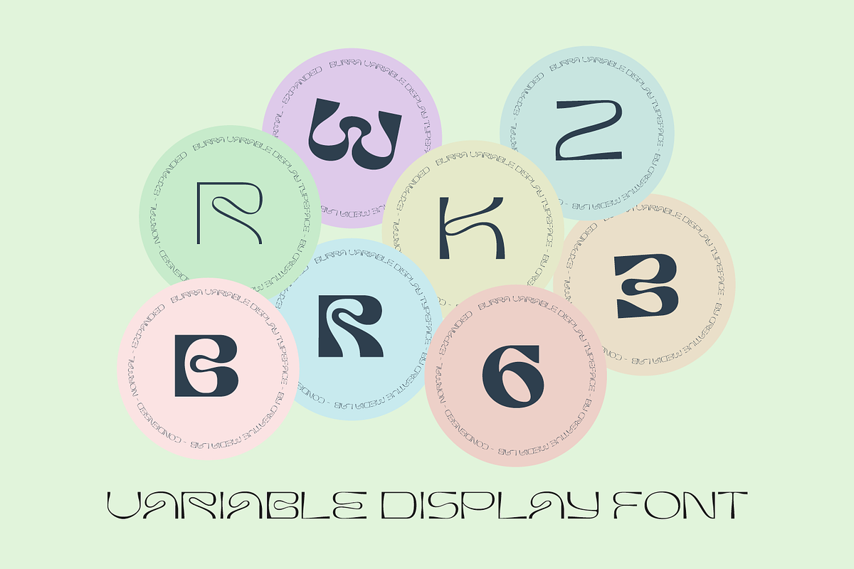 Burra - Psychedelic font, a Sans Serif Font by creativemedialab (Photo 7 of 10)