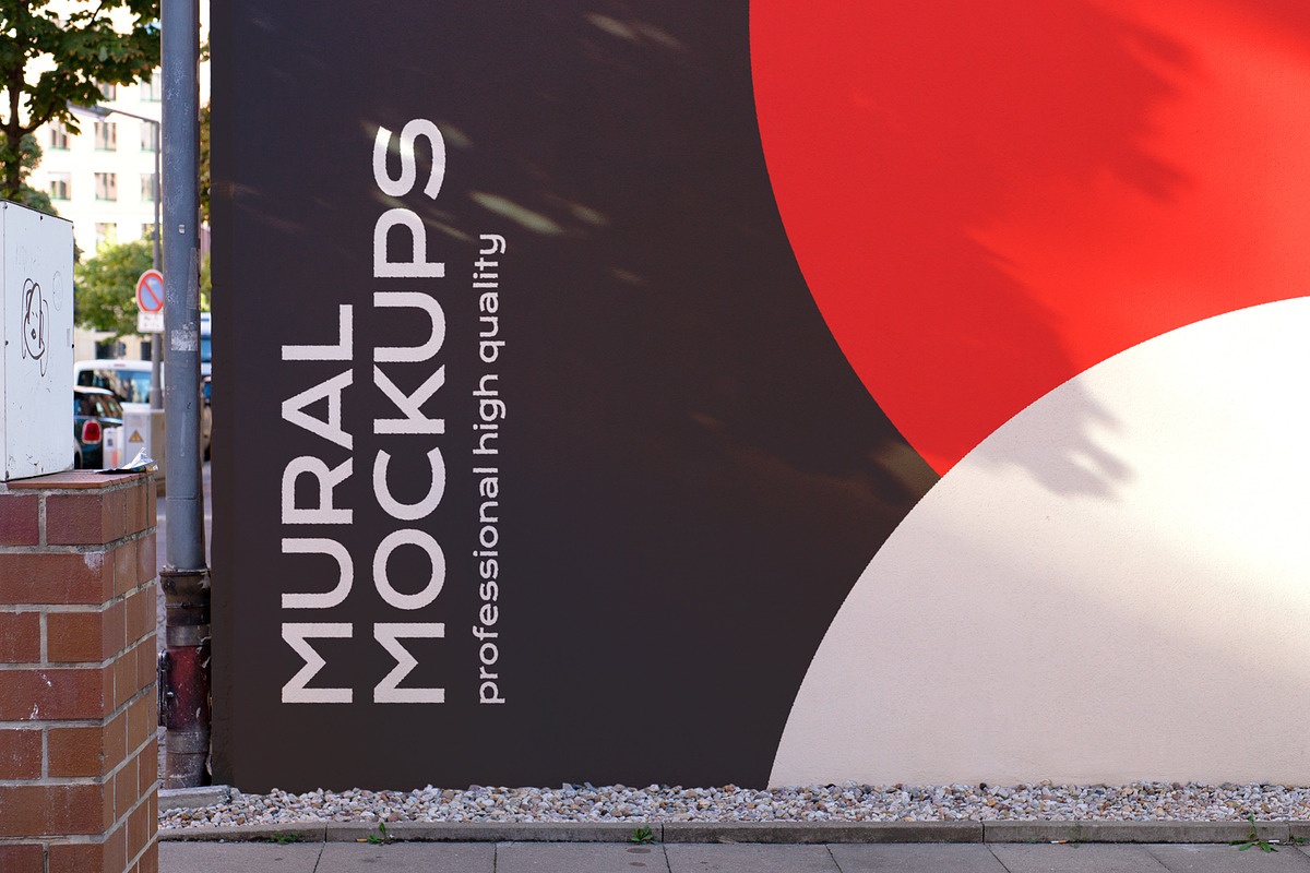 Street mural mockup bundle outdoor, an Advertising Mockup by FoundImages (Photo 40 of 42)
