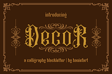 Decor - Blackletter Font
