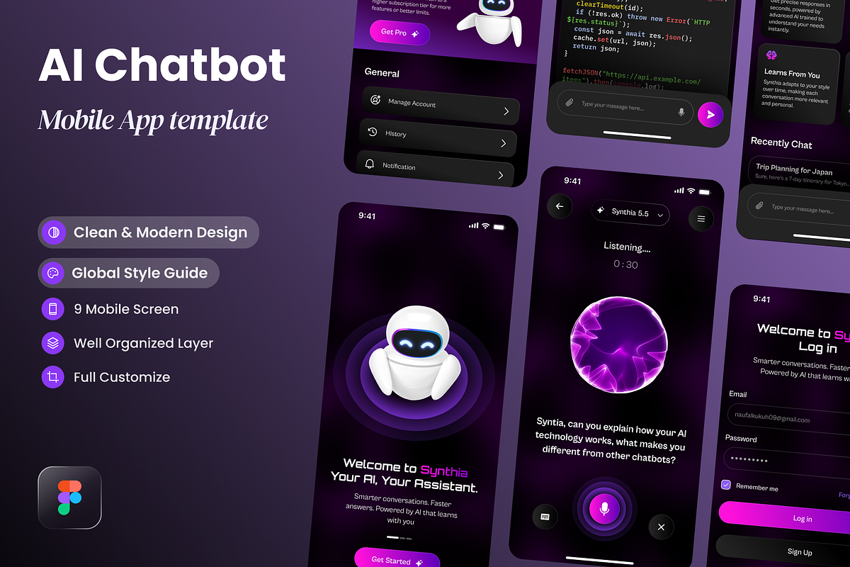 Synthia - AI Chat Bot Mobile App