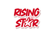 Rising Star Typography logo, a Branding & Logo Template by Atlantis X Nurman Arbai (Thumbnail 2 of 2)