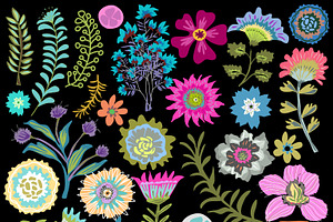 Flower Clip Art 27 Elements