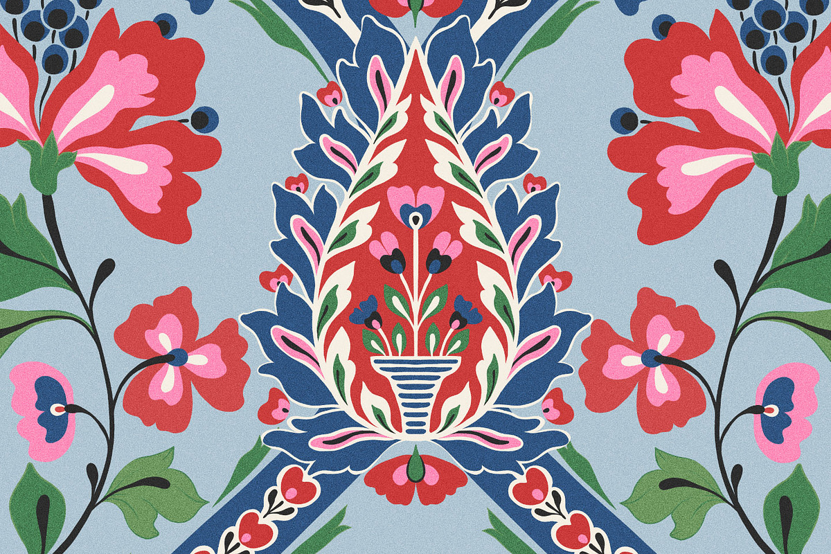 Bazaar Floral Damask Elegant Pattern, a Pattern Graphic by likorbut (Photo 12 of 12)