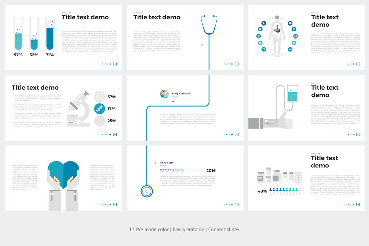 Medical PowerPoint Template, a Presentation Template by HiSlide.io (Photo 3 of 8)