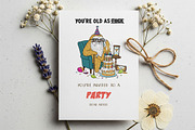 Cat and Animals Funny Birthday PNG, a Graphic by GlitterCraft (Thumbnail 95 of 101)
