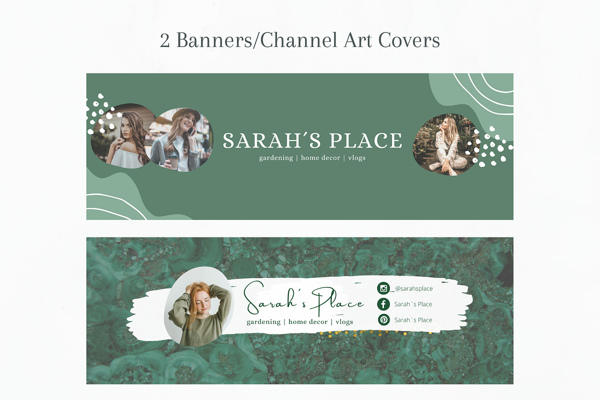 YouTube Branding Bundle - Canva, a Social Media Template by Tegefeldt Design (Photo 3 of 8)