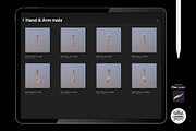 Procreate 3d Models (4K) Arm male, a Brush Add-On by Luuuka studio (Thumbnail 2 of 5)