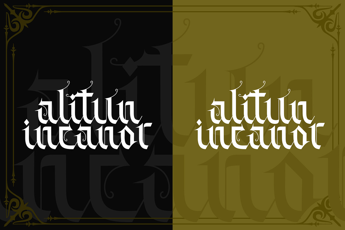 Alitun Incanor, a Blackletter Font by Propertype (Photo 2 of 10)