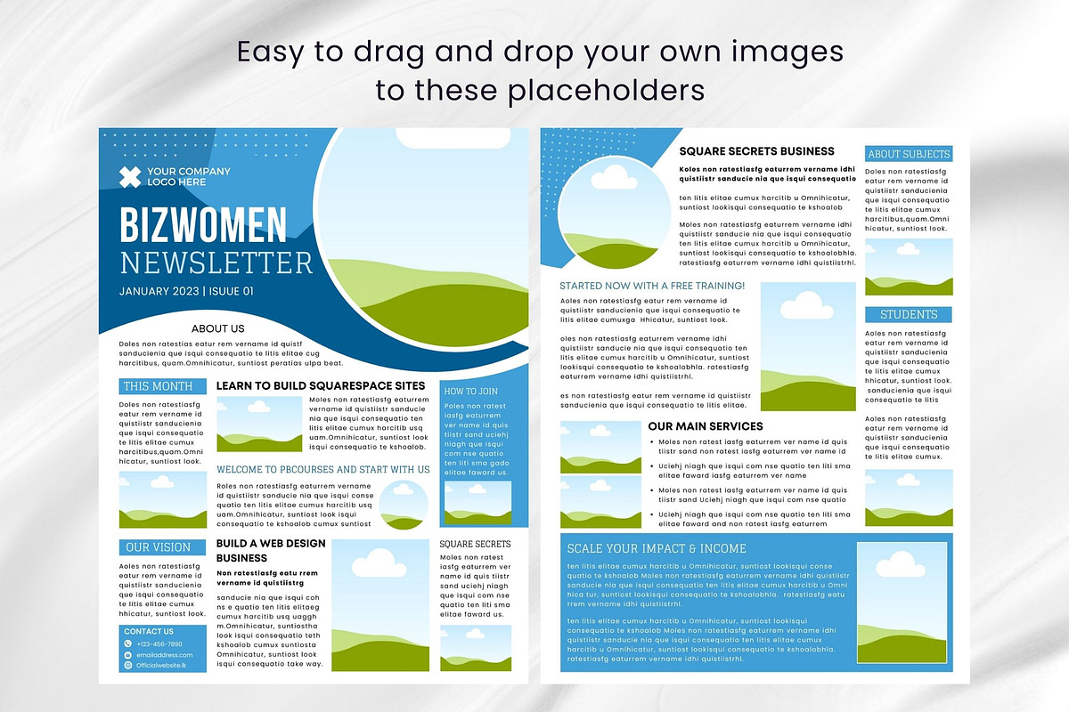 Businesswoman Canva Newsletter, an Email Template by PixelCraft (Photo 10 of 15)