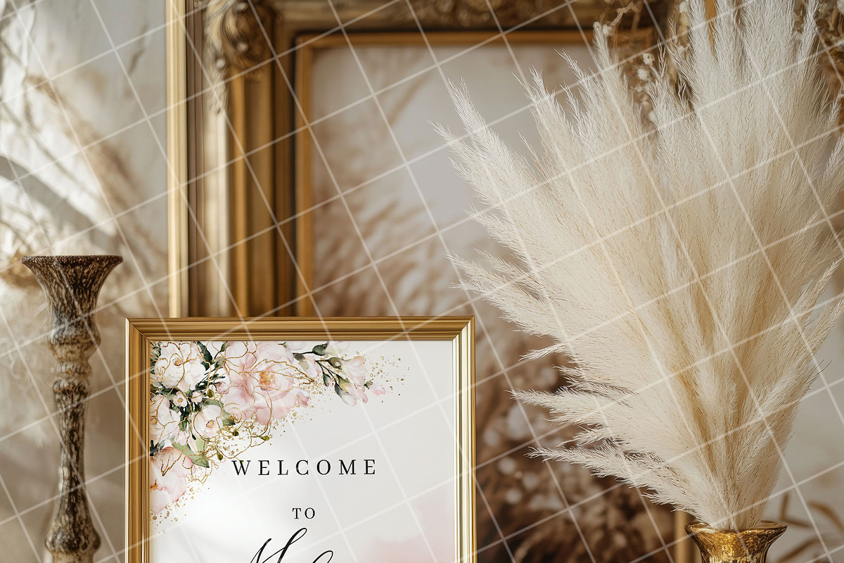 Boho 8x10 table sign number mockup, an Advertising Mockup by Blush Roses Print (Photo 7 of 8)