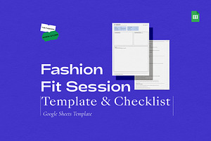 Fashion Fit Template and Checklist, a Templates & Theme by The Fashion Work Store
