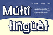 CS Balmenti 3D, a Sans Serif Font by Craft Supply Co. (Thumbnail 5 of 8)