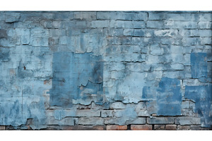 faded brick wall blue ai generated, a Background Photo by pikepicture