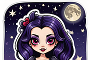 Gothic Chibi Witch Bundle, an Illustration by ETARA by Mea Hau (Thumbnail 4 of 8)