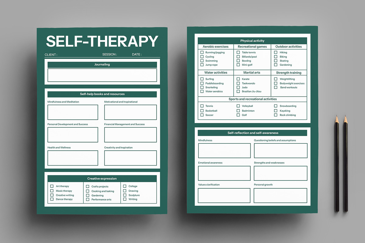 Self Therapy Template, a Stationery Template by MightyDesign (Photo 1 of 8)