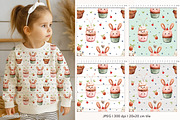 Sweet Cupcake Pattern & Clipart, a Food Illustration by GoldmoonUA (Thumbnail 2 of 5)