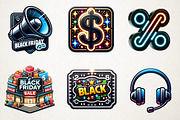 Creative Black Friday Icons Clipart, an Illustration by RobertsArt (Thumbnail 7 of 7)