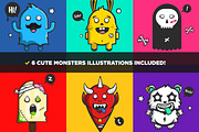Cute Monsters Business Card Bundle, a Business Card Template by Odin_Design (Thumbnail 5 of 12)
