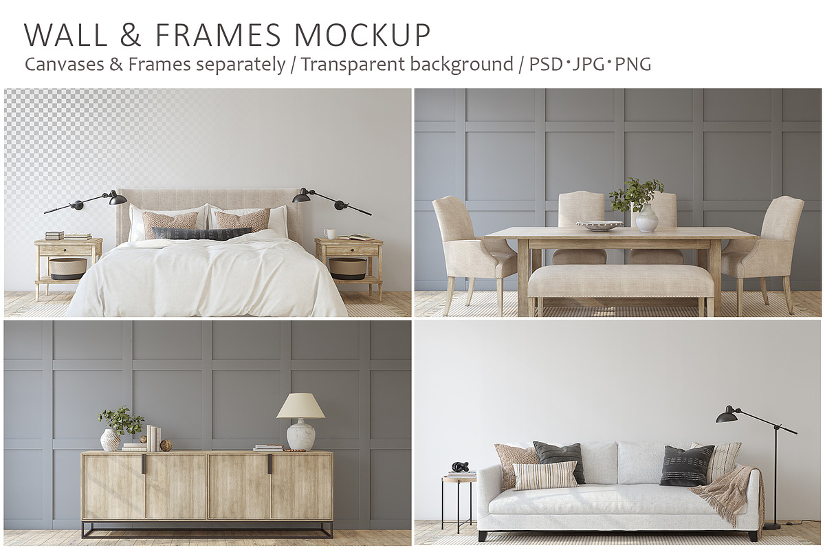 GRASIE'S HOME Wall&Frame Mockups, a Poster Template by MyHomeMockups (Photo 1 of 12)