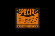 Crumpled Discount Price Sticker, a Pens & Pencil Mockup by Design Squad (Thumbnail 2 of 2)