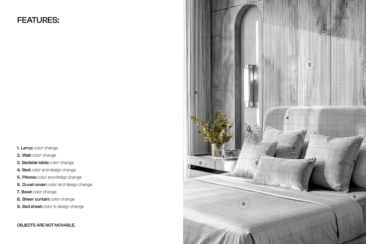 Luxury Satin Bedding Mockup, a Household Mockup by creatsy5 (Photo 3 of 6)