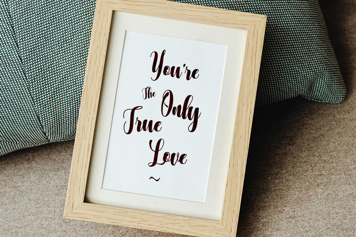 Night Juwita Lovely Calligraphy, a Script Font by UX Dummy (Photo 3 of 6)