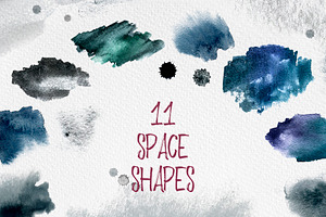 Space Travel - Watercolor Collection