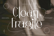 Clean Fragile, a Sans Serif Font by Nathatype (Thumbnail 1 of 10)