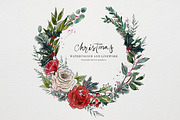 Christmas Watercolor and Inky Line, an Illustration by Twigs and Twine (Thumbnail 2 of 12)