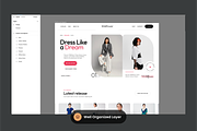 Fashion and Apparel Landing Page, a Landing Page Template by SLAB! Design (Thumbnail 2 of 3)