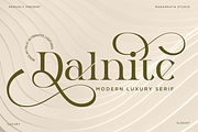 Dalnite - Modern Luxury Font, a Serif Font by RagamKata (Thumbnail 1 of 11)