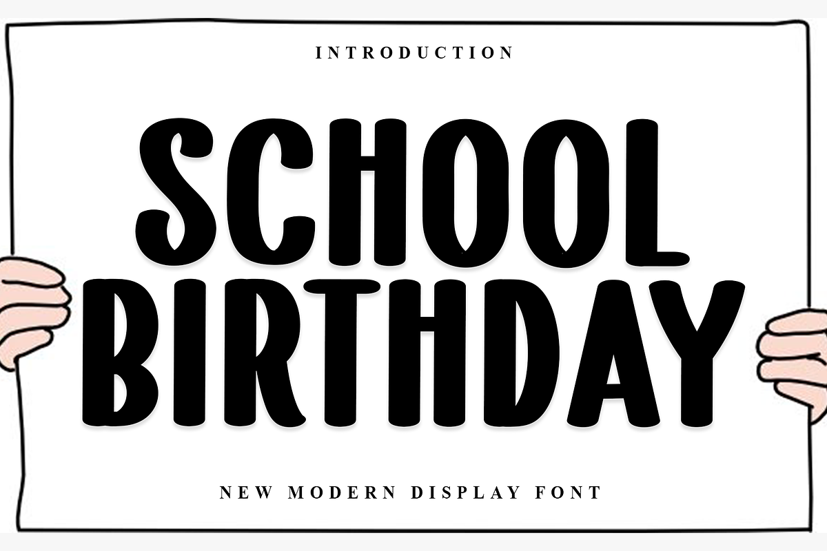 School Birthday, a Script Font by FreshTypeINK (Photo 1 of 7)