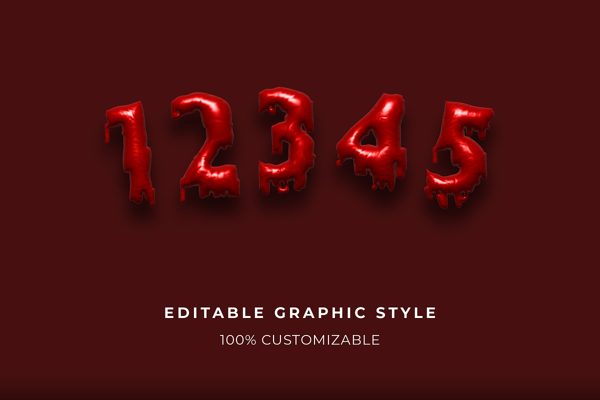 Thick Gel 3D Blood Text Effect preview 2