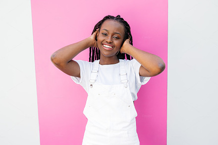 Portrait of a cheerful girl