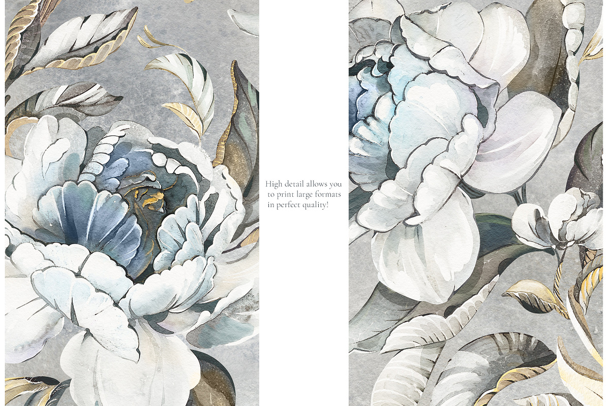 PEONIES floral seamless patterns, a Pattern Graphic by Lisima (Photo 11 of 14)