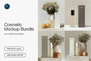 Luxury Cosmetic Mockup Bundle