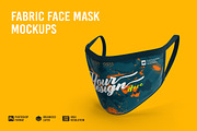 Fabric Face Mask Mockup, a Mask Mockup by Aprndy85 (Thumbnail 1 of 5)
