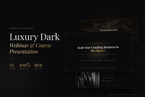 Webinar & Course PowerPoint Template, a Presentation Template by Deck Atelier