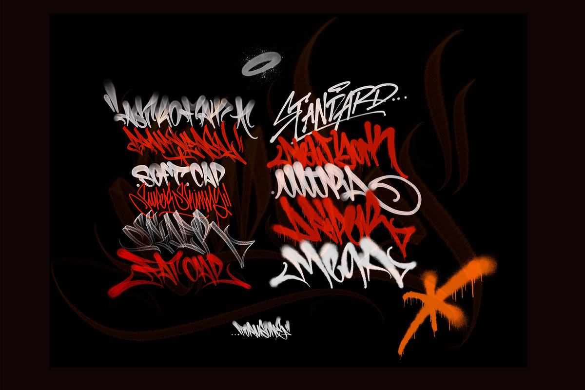 Graffiti Brushes For Procreate, a Brush Add-On by Torus1 (Photo 4 of 9)