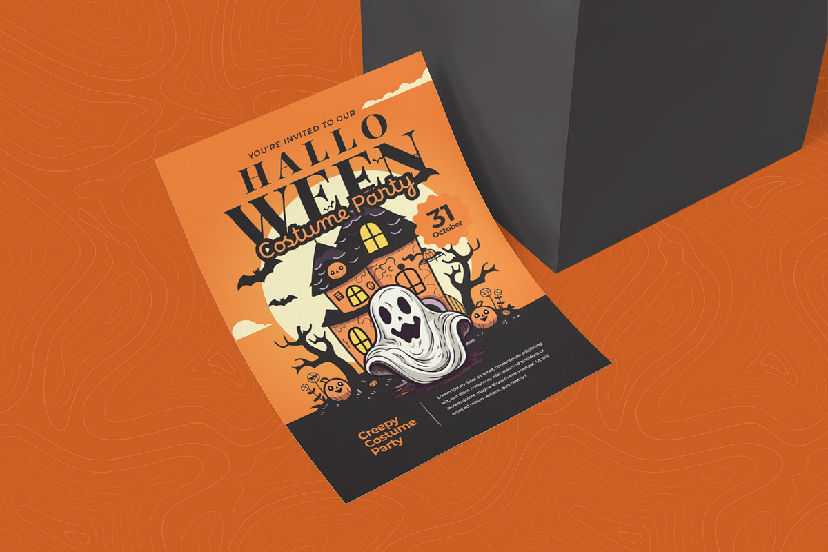 Creepy Costume Party Invitation, an Invitation Template by Esensifiksi.studio (Photo 2 of 2)