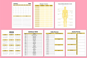 2026 Workout & Nutrition Logbook, a Stationery Template by Shumaya (Thumbnail 2 of 4)